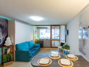 Studio 4 pers. avec garage, balcon et navette, proche commerces et téléphérique à Saint-Lary-Soulan - FR-1-296-497